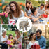 4.3" TERESA'S COLLECTIONS Boho Elephant Decor, Elephant Statues Brings Good Luck for Home Decor, Jumbo Figurines Resin