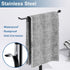 Towel Rack T-Shape Hand Holder for Bathroom, Lightweight Bathroom Racks, Kitchen Black Holder, Stainless Steel Counter