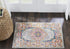 Nourison Passion Grey Area Rug, 22" x 34", Boho Traditional, Easy-Cleaning, Non-Shedding, Bedroom Living Room