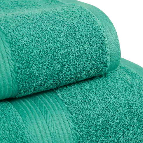 6-Piece Set, 100% 2 2 2 Amazon Basics Oversized Fade-Resistant Towel Cotton, Highly Absorbent, Soft, Teal, Bath Towels