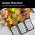 Cheese Grater with Handle - Box Grater Cheese Shredder - Stainless Steel Food Grater - Garlic Crusher and Mincer Tool