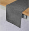 Solino Home Athena Linen Table Runner, 100% Pure Linen Charcoal Grey, 14 x 120 Inch, 120 Inches Long for Dining,