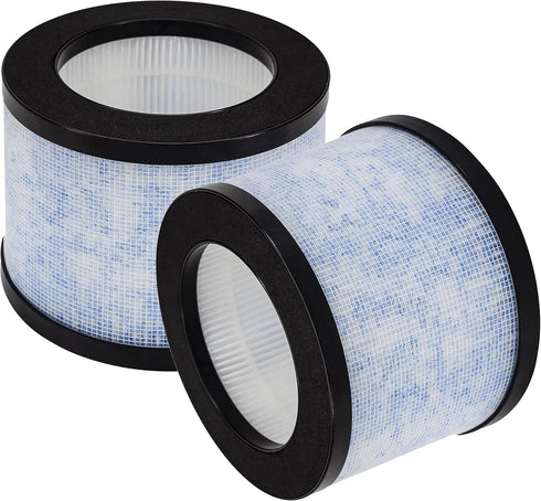 2 Pack MK01 TZ-K1 True HEPA Replacement Filters, Compatible with AROEVE MK01 MK06 and Kloudi Air Purifier