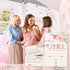 Utaqer 100 set, Supplies/tz-a011 Blush Pink Floral Baby Shower Invitation Cards With Envelopes, Diaper Raffle Tickets