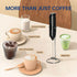 2024 YSSOA Electric Milk Frother Handheld with Stainless Steel Stand Battery Operated Whisk Drink Mixer for Coffee