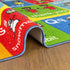 3x5 KC Cubs ABC Alphabet ASL Sign Language Rug Educational Non-Slip Carpet Play Mat for Kids, Toddlers, Nursery