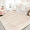 Pink Nursery Rug for Baby Girl 5 x 7 Neutral Blush Pink