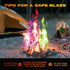 Fire Color Changing Packets for Fire Pit (10 Pack) - Perfect for Campfire, Bonfire, Fire Pits & Outdoor Fireplaces -