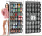 Aheroi Over the Door Shoe Organizer, 35 Pockets Mesh Shoe Organizer Door Hanger,