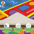 3x5' KC Cubs: Educational Rug: ABC Alphabet, Numbers & Shapes - Playmat - Interactive Play, Activity Area Carpet