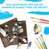 Princeton Art & Brush Synthetic Gold Taklon Brush Set, 6/Pkg