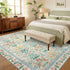 5x7 Boho Area Rugs: Floral Washable Rugs for Living Room Bedroom Nursery Girls Room Decor - Soft Non-Slip Carpet