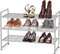 SIMPLE HOUSEWARE 3-Tier Stackable Shoes Rack Storage Shelf, Silver