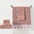 6-Piece 100% Set 2 2 2 Modern Threads Charlize Cotton Towel Reversible Yarn Dyed Jacquard & Solid Includes Bath Towels