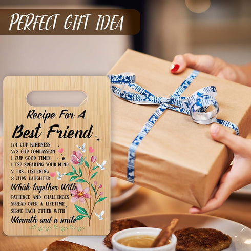 Friends Bamboo Cutting Board, Kitchen Gifts for Women, Best Friend Birthday Christmas Presents, Cooking Decor Favors