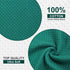 Kitinjoy 100% Cotton Kitchen Dish Cloths, 6 Pack Ultra Soft Waffle Weave Dish Towels, Teal, 12 x 12 Inches