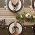 15x72 (15x77, DII Farmhouse Braided Stripe Table Runner Collection, Fringe Included), Stone