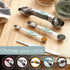 Spring Chef Stainless Steel Magnetic Measuring Spoons Set - 8 Nesting Metal Teaspoon & Tablespoon Kitchen Gadgets in