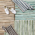 DII Chindi Home Collection Cotton Handwoven Slim Stripe Area Rag Rug - 2x3', Aqua