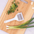 HIC Gourmet Rolling Fresh Herb Mincer, 9-Stainless Steel Blades, White