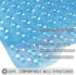 Yimobra Non Slip Bathtub Mat - 40 x 16 Inch, Extra Long Shower Mat with Drain Holes, Clear Blue
