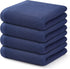 Kitinjoy 100% Cotton Waffle Weave Kitchen Towels - 4-Pack Super Soft Absorbent Dish Towels, Navy Blue