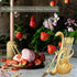 Gold Mini 13-Piece Swan Spoon Holder Set with Spoons and Forks for Coffee, Tea, and Dessert Table