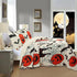 Set ME503 MarCielo Kids Halloween Themed Quilt Bedspread Pumpkins, Black Cats, Bats, Haunted Houses (Full)