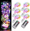 6 Pack Fairy Lights Battery Operated with Timer 2PCS Remote 6.5ft 20LED