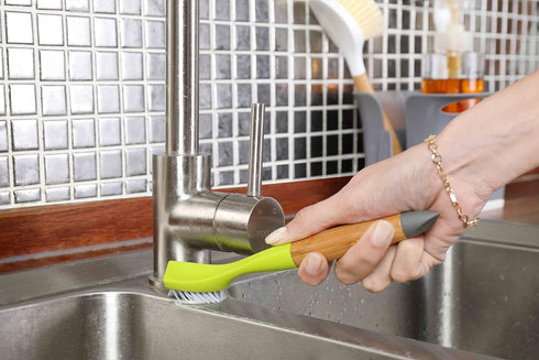 Full Circle Micro Manager Home & Kitchen Detail Cleaning Brush, Green, Model: FC17132G
