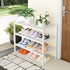3 Closet, Smiry Shoe Rack, Tier Thick Bamboo Shoe Organizer, Stackable Free Standing Wooden Shoe Storage Shelf