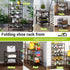3-Tier Closet BMOSU Bamboo Small Shoe Rack Premium Stackable Shoe Shelf Storage Organizer for Hallway Living Room