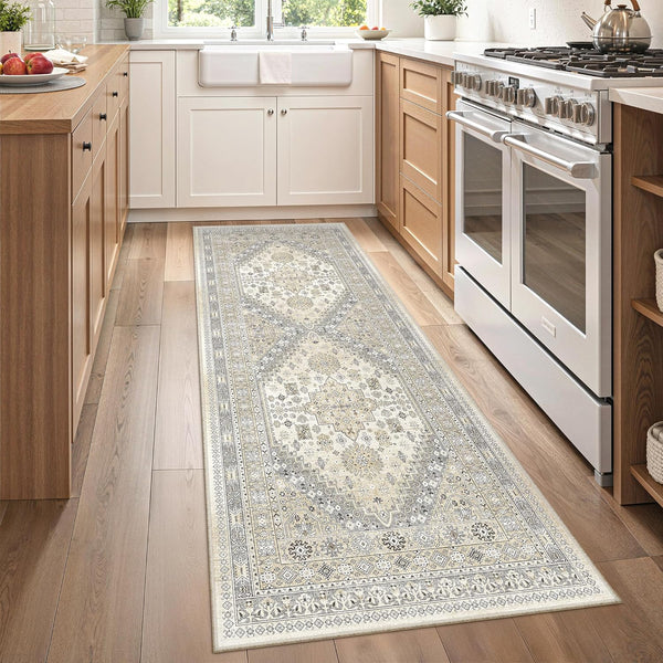 zesthome 2x6 Runner Rug for Hallways, Machine Washable Rug, Non Slip Vintage