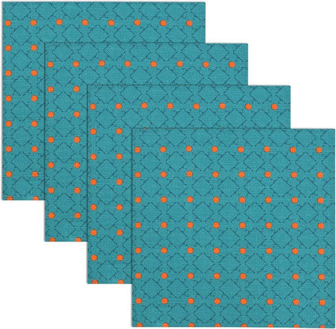 RUVANTI Set of 6 Cloth Napkins, 100% Cotton, 18x18 Inches, Washable, Soft, Absorbent for Parties, Christmas, Weddings