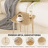 Palama Square Side Table - Metal End Table, Easy Assembly Champagne Gold Bedside Table, Perfect for Small Spaces Indoor