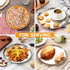 P&P CHEF 10 Inch Pizza Pans (4 Pieces), Round Stainless Steel Pizza Baking Sheet, Non-toxic & Easy Cleaning, Oven &