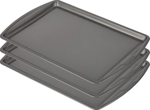 GoodCook Everyday Nonstick Carbon Steel Baking Sheet Set, 3 Pack - Standard-Sized Cookie Sheets for Baking