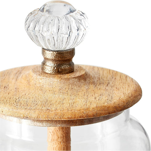 5" 3 1/4" 1100 Mud Pie Glass Honey Jar, x dia, Milliliters, Clear