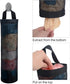 Sulimy Mesh Garbage Bag Holder Dispensers, 2pcs Folding Trash Bags Organizers with 2 Hooks for Home Kitchen, Black