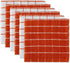 DII Basic Terry Collection Windowpane Dishcloth Set, 12x12, Spice, 6 Piece