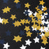 300pcs Navy Blue White Gold Confetti, Glitter Paper Decor for Birthday, Graduation, Baby Shower Party Decorations