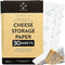 Formaticum 30-Pack Zero Cheese Storage Paper, Compostable, Biodegradable, and Plastic-Free Paper to