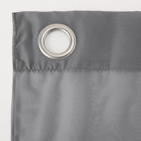 No. 918 Emily Sheer Voile Grommet Curtain Panel - 59" x 84", Charcoal Gray