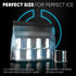 BERLINZO Reusable Ice Storage Bag, Freezer Safe Leakproof Silicone and Plastic Lunch Bag for Ice and Food Storage - BPA