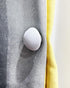 Duvet Pin Clips 16 Sets, Duvet Button Fasteners with Soft Fabric for Quilt, Cushions, Curtains (White)