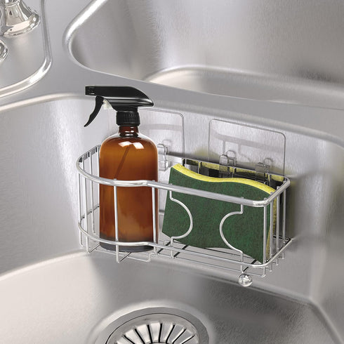 Simple Houseware Kitchen Sponge Holder with Adhesive Hooks