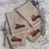 Primitives by Kathy Stitch Art Dinner Napkins Set - Truck with Christmas Tree