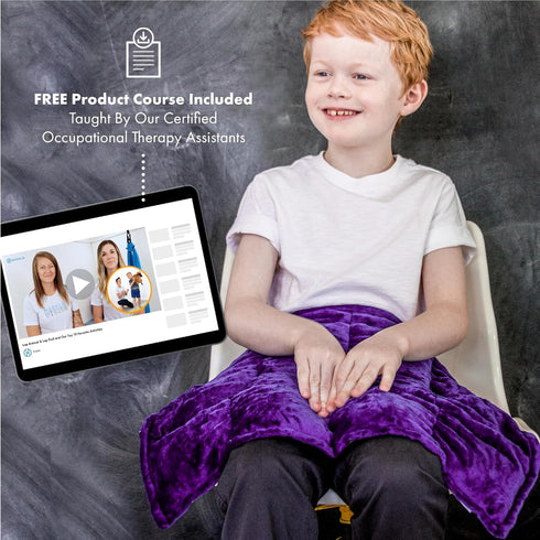 Harkla Weighted Lap Pad for Kids, Lavender Color