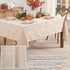 52 52 Inch, Newbridge Taupe Tremont Leaf Damask Square Fabric Spring Lodge Tablecloth, x Elegant Holiday Swirling Leaf