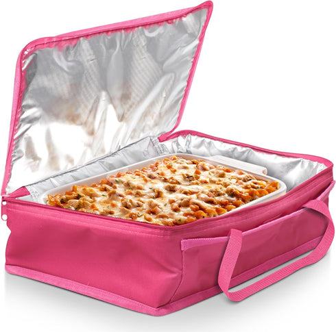Dawhud Direct Insulated Casserole Carrier Bag - Food Transport Carrier for Hot